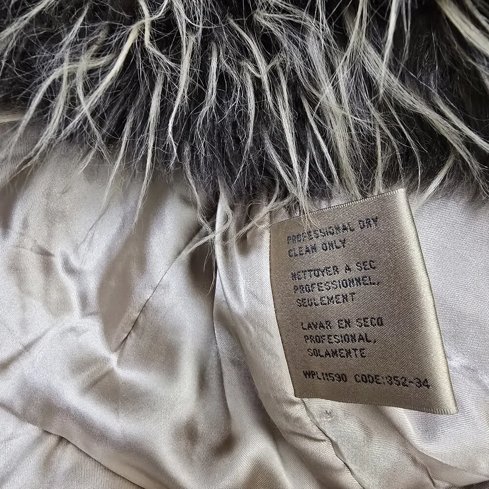 Weatherproof Garment Co. Vtg  Suede Leather Tan Embroidered Penny Lane Coat M - Picture 12 of 17